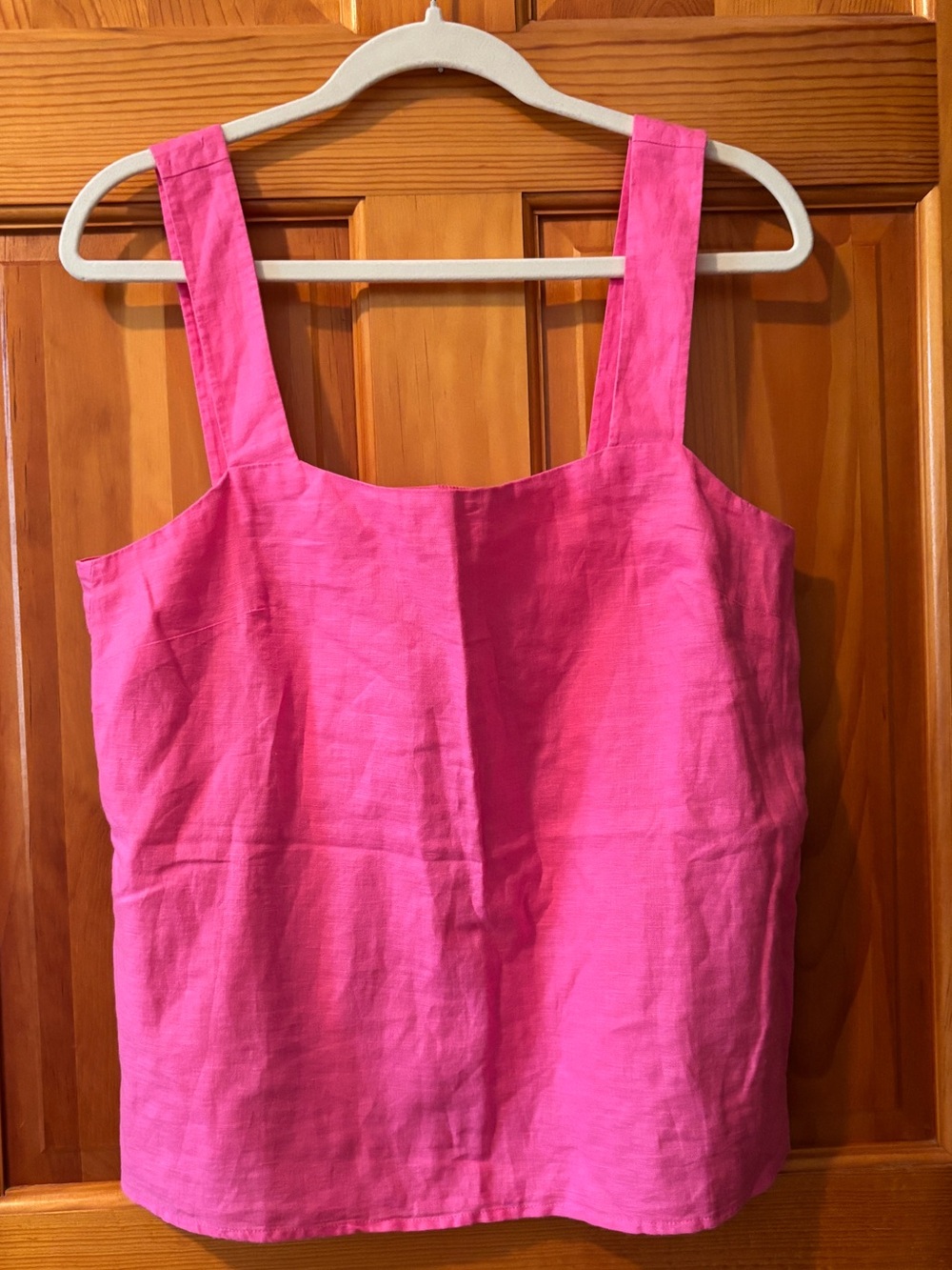 NWT J Crew Factory Linen Blend Square Neck Tank Top - Picture 3 of 7